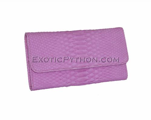 Snakeskin purse pink matt WA-55